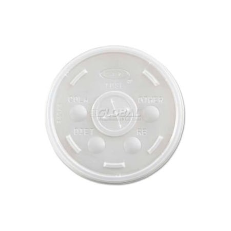 Dart Dart Plastic Cold Cup Lids, Fits 10 Oz. Cups, Translucent DCC 10SL